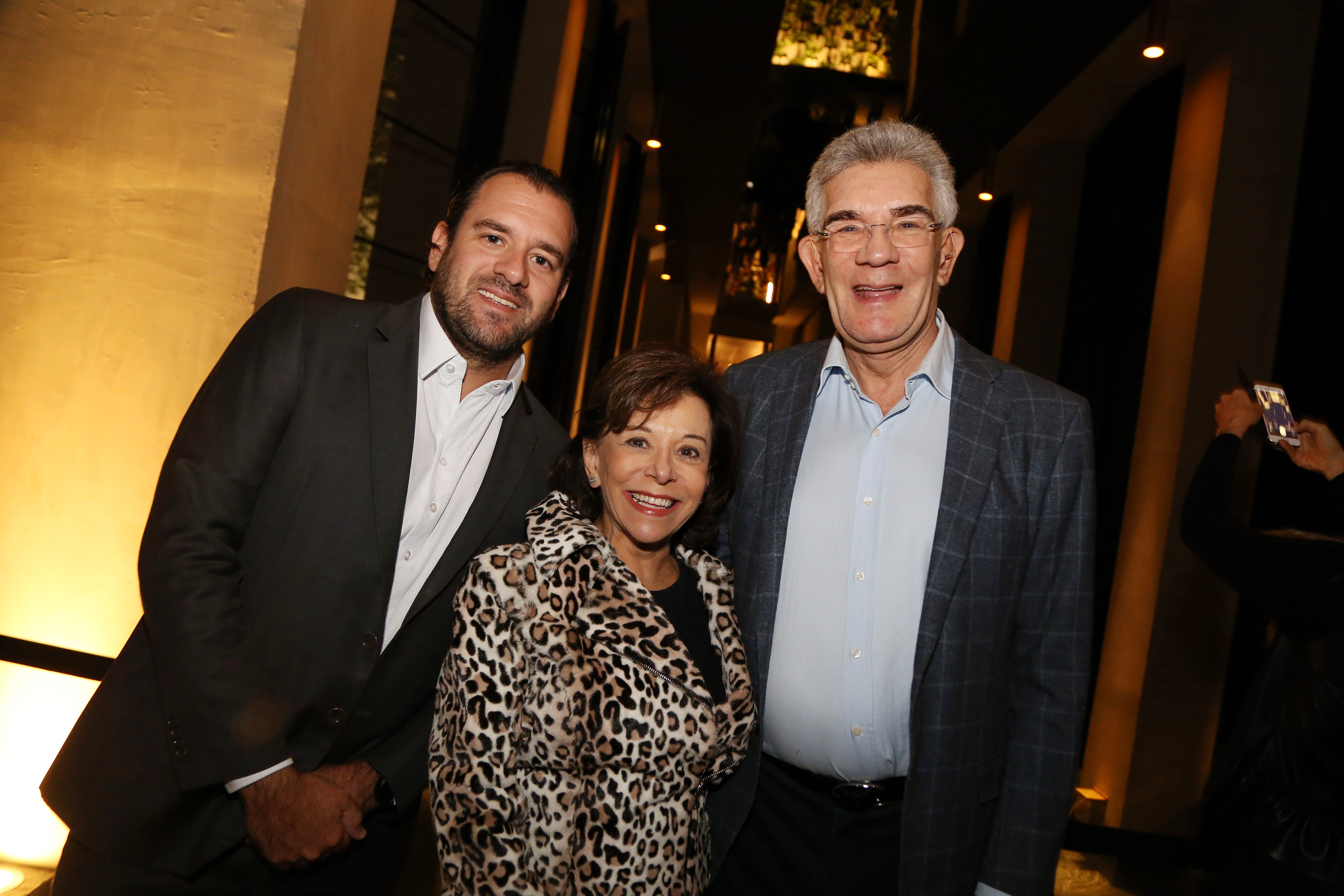 Bruno, Nadia e Olavo Setubal