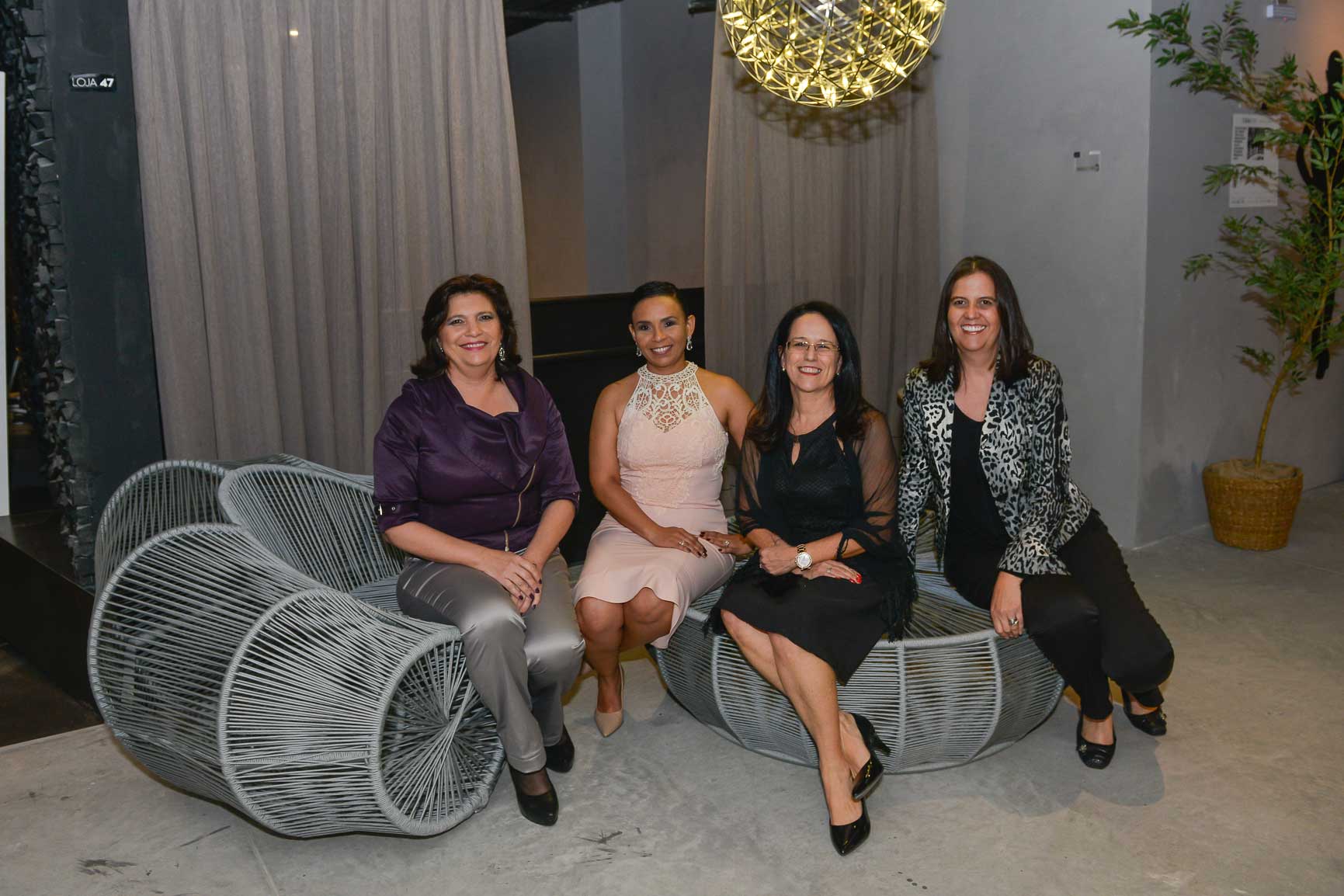 Rosa Maria, Valquíria Mendes da Silva, Silvya Caprário e Heloisa Regis.