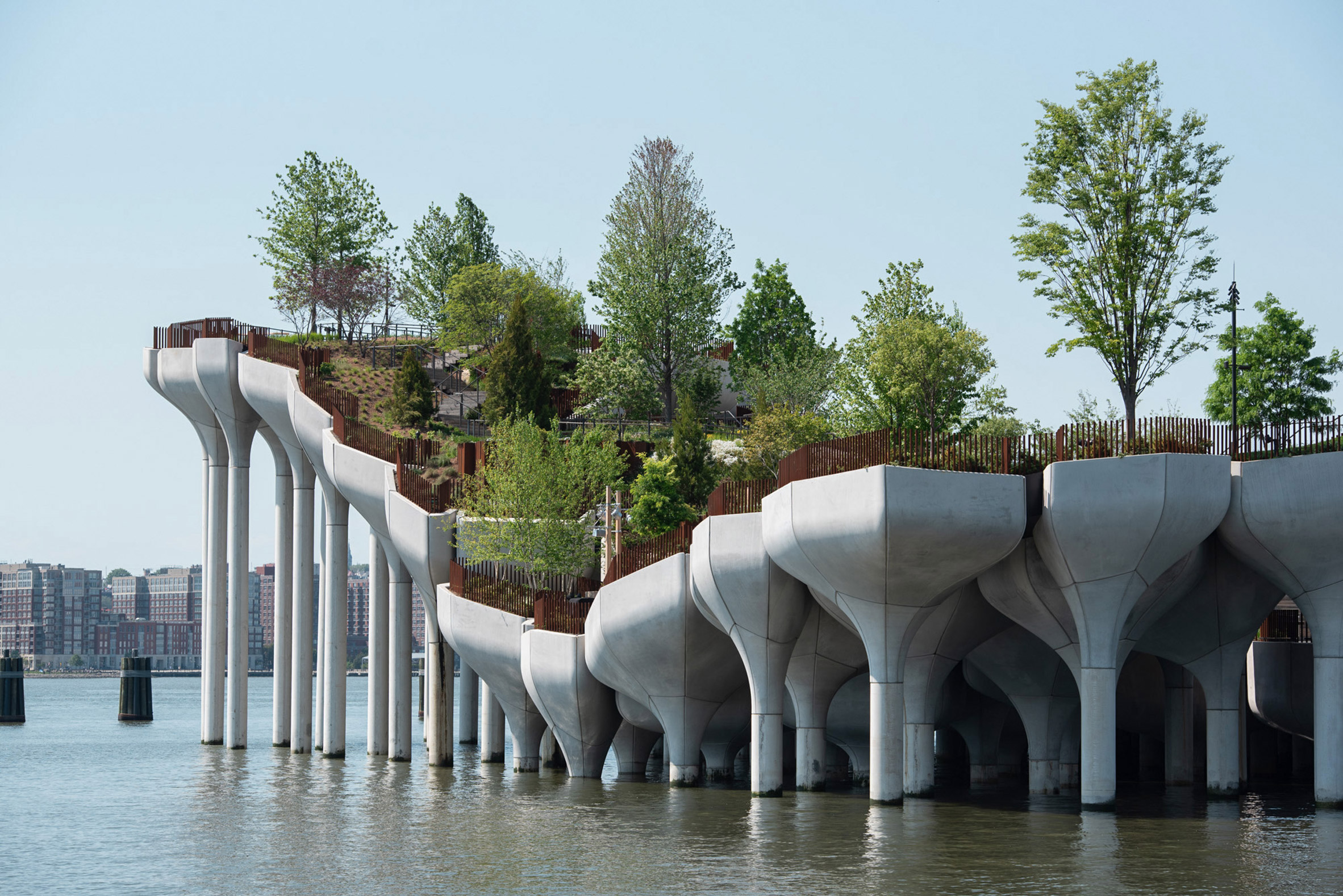 pequena ilha thomas heatherwick studio nova york hudson river parque foto Timotthy Schenck little island